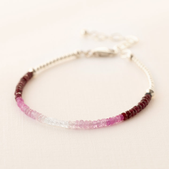 ruby bracelet​ silver