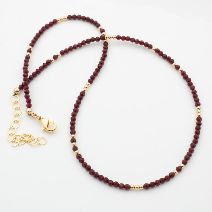 Gold Ruby Necklace