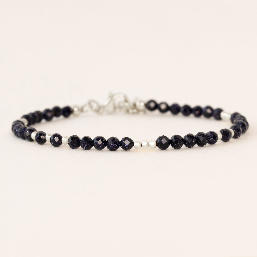 goldstone bracelet sterling silver