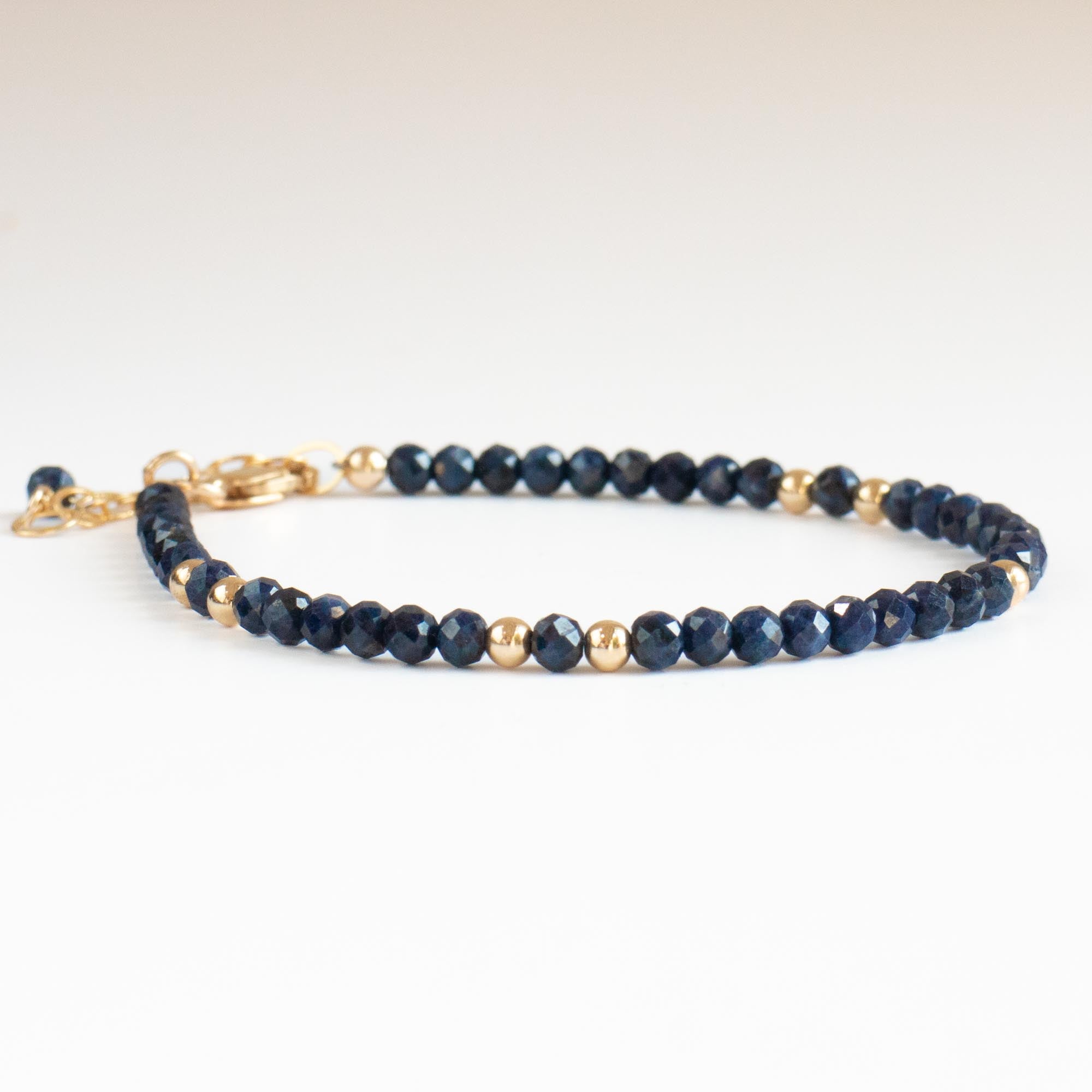 Sapphire bead bracelet on sale