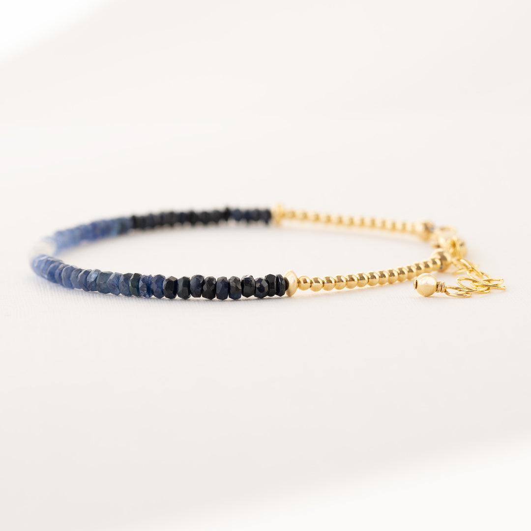 Gold Sapphire Bracelet