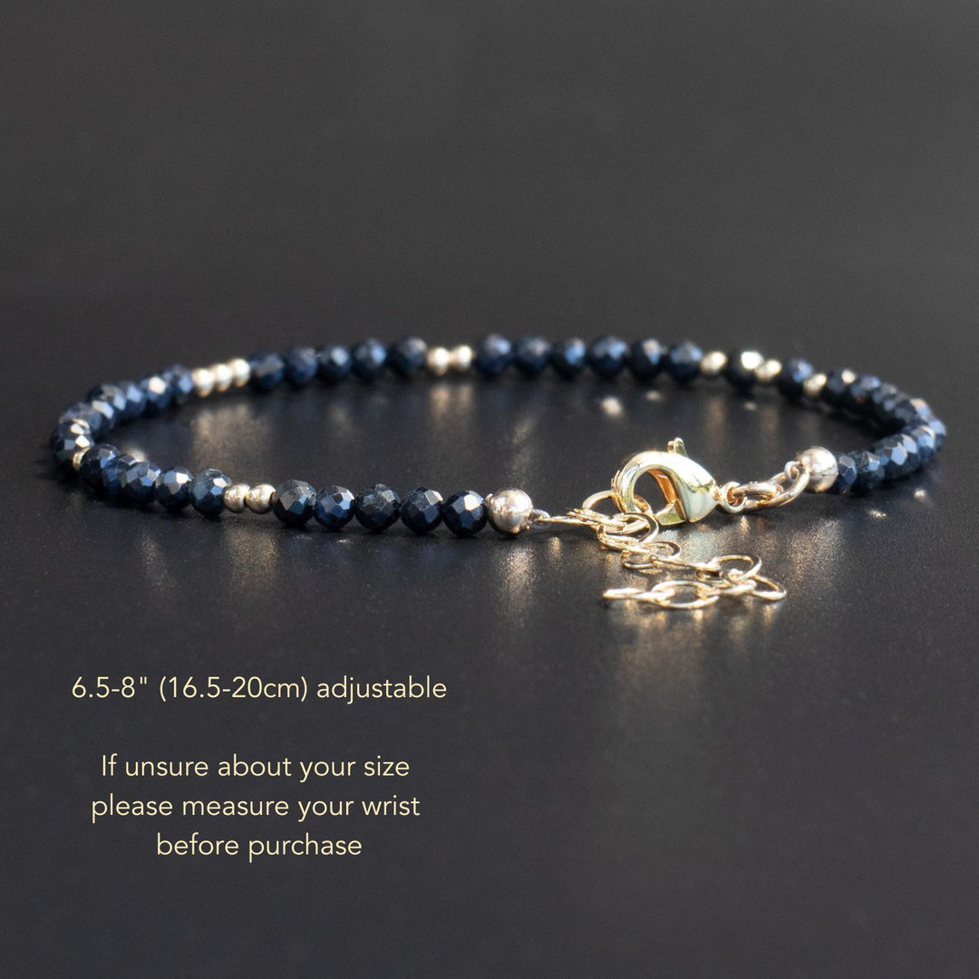 Skinny Dark Sapphire Bracelet