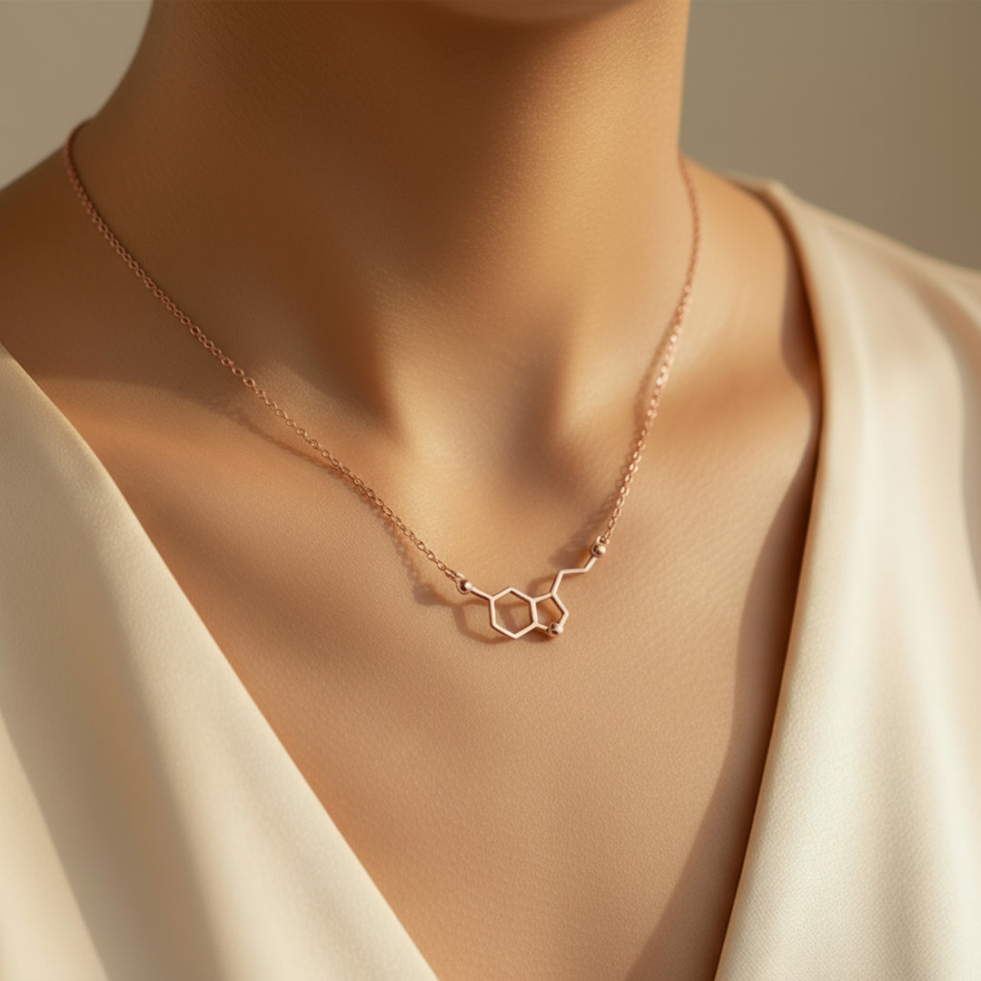 Serotonin Necklace Rose Gold