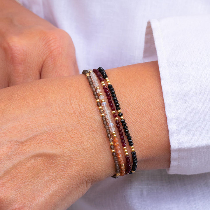 Smoky Quartz Bead Bracelet