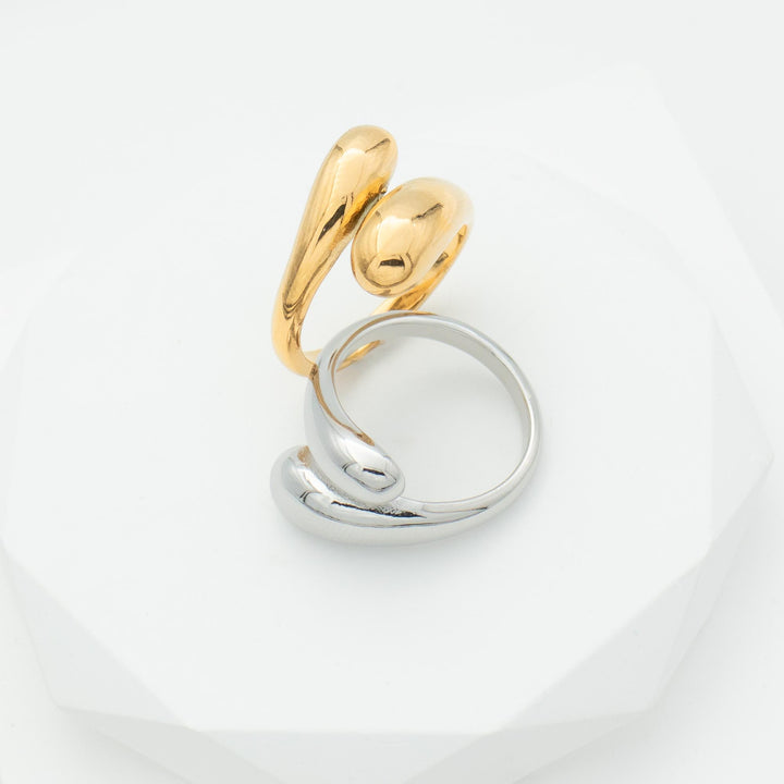 Chunky Open Dome Ring Gold & Silver