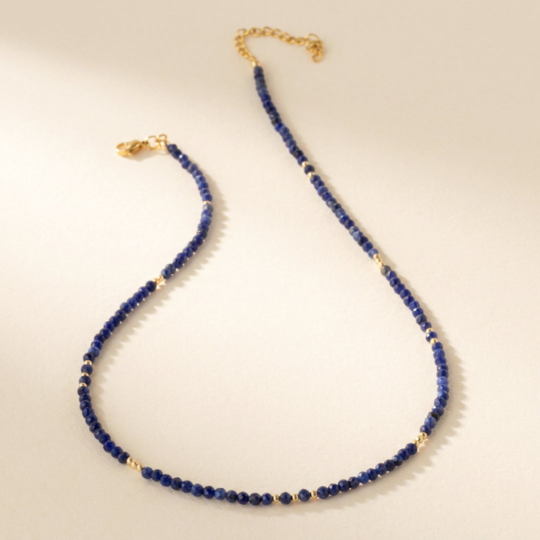 14K gold filled sodalite necklace — handmade UK