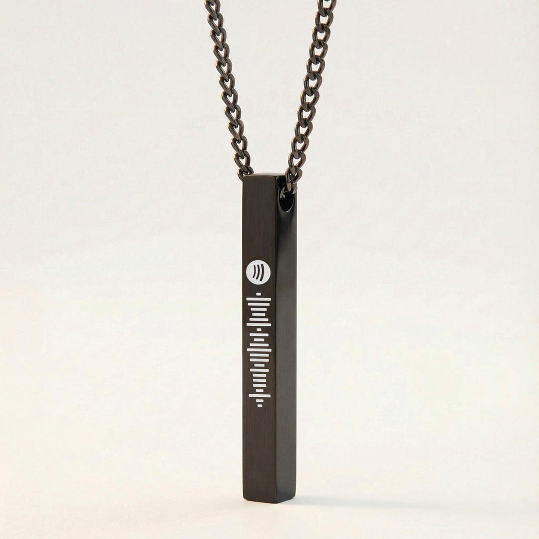 Spotify Black Pendant Necklace