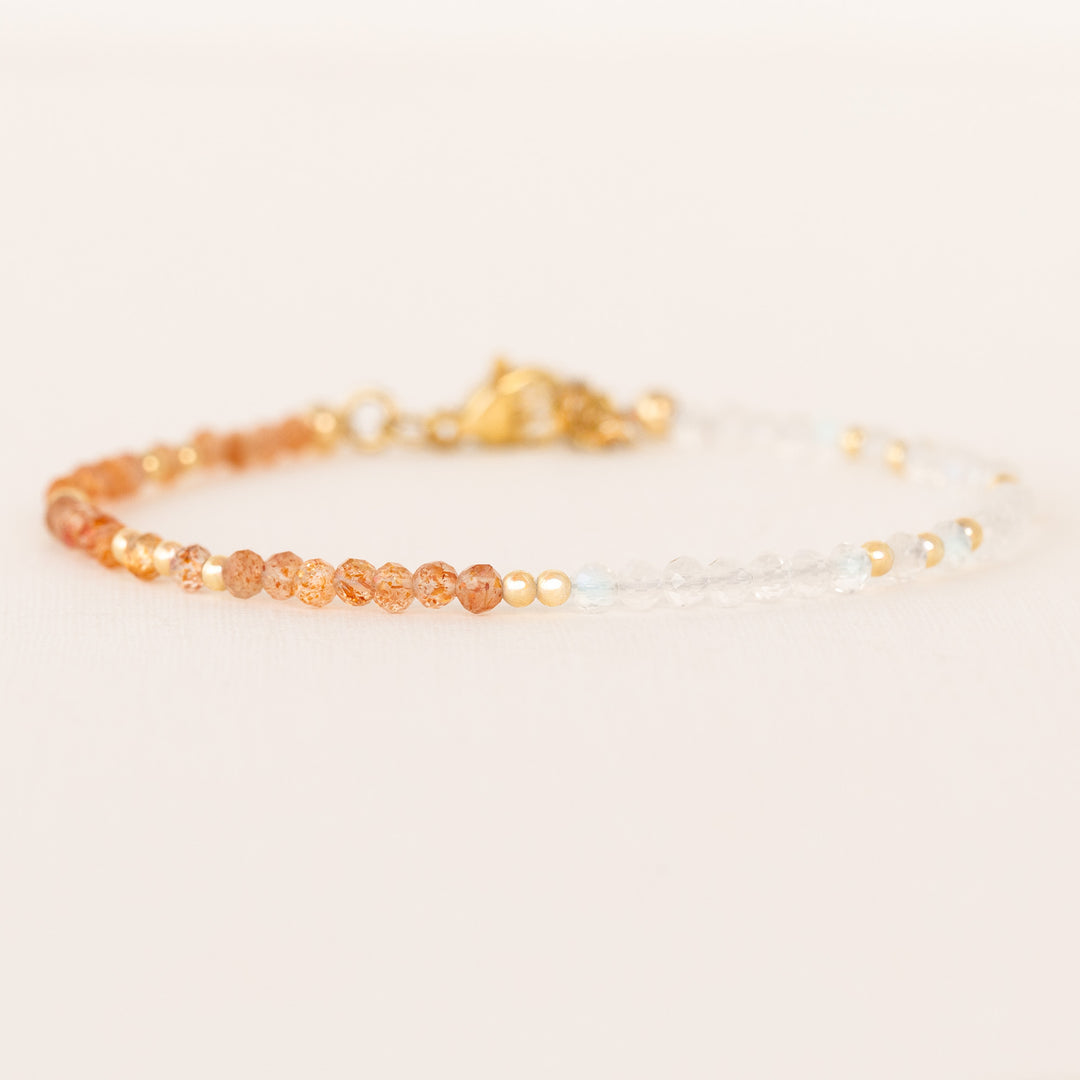 Sunstone and Moonstone Bracelet