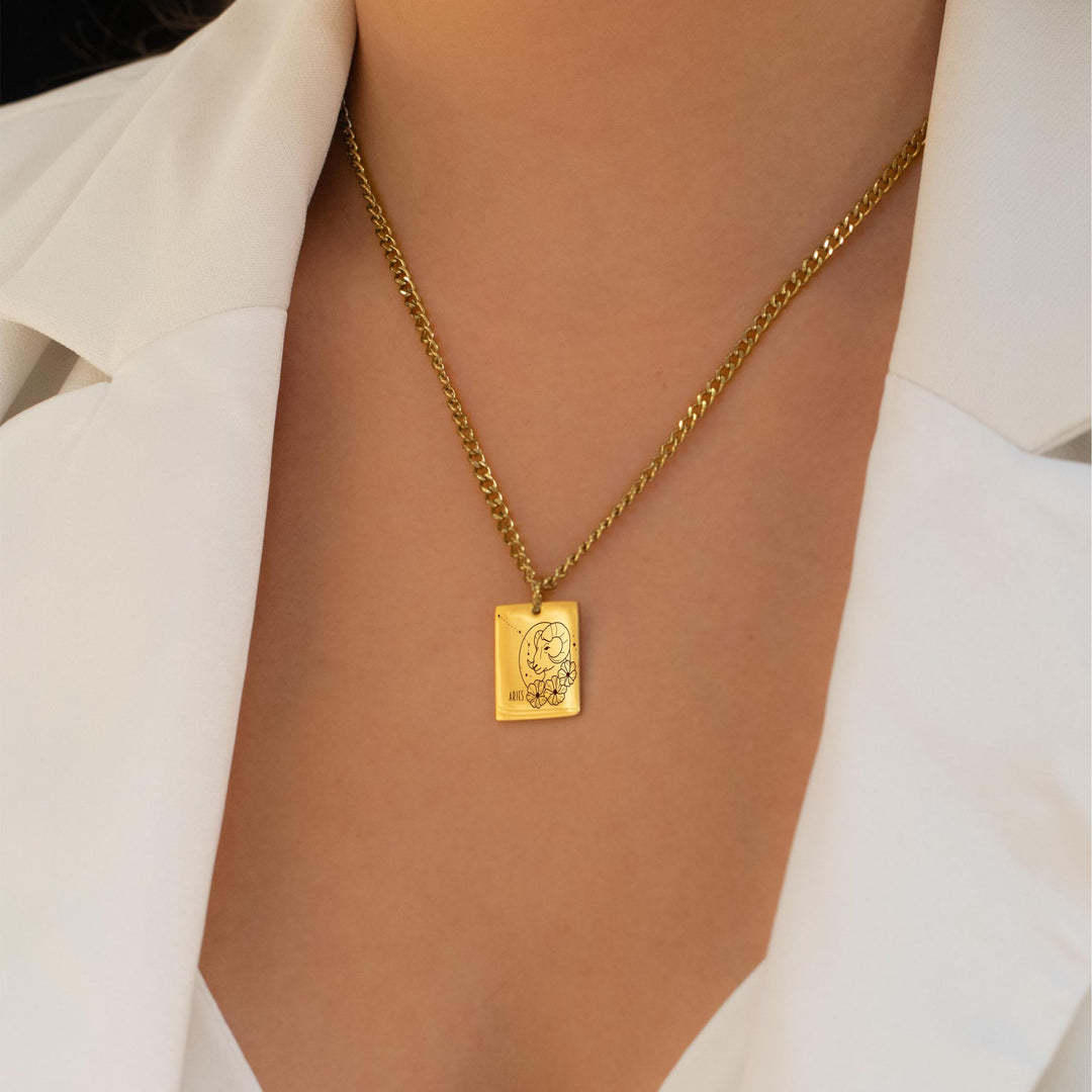 Zodiac Necklace Gold