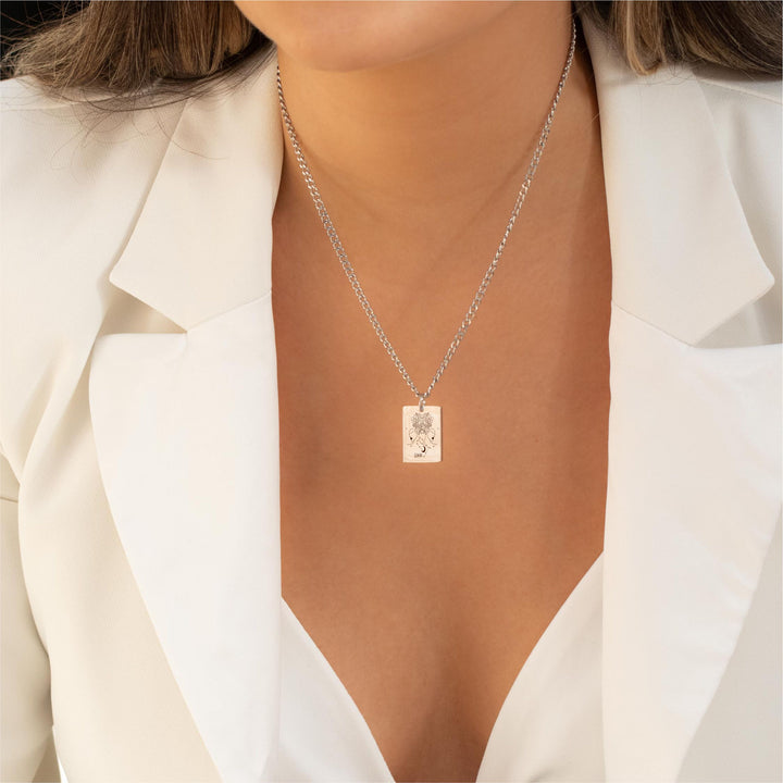 Rectangle Tag Necklace