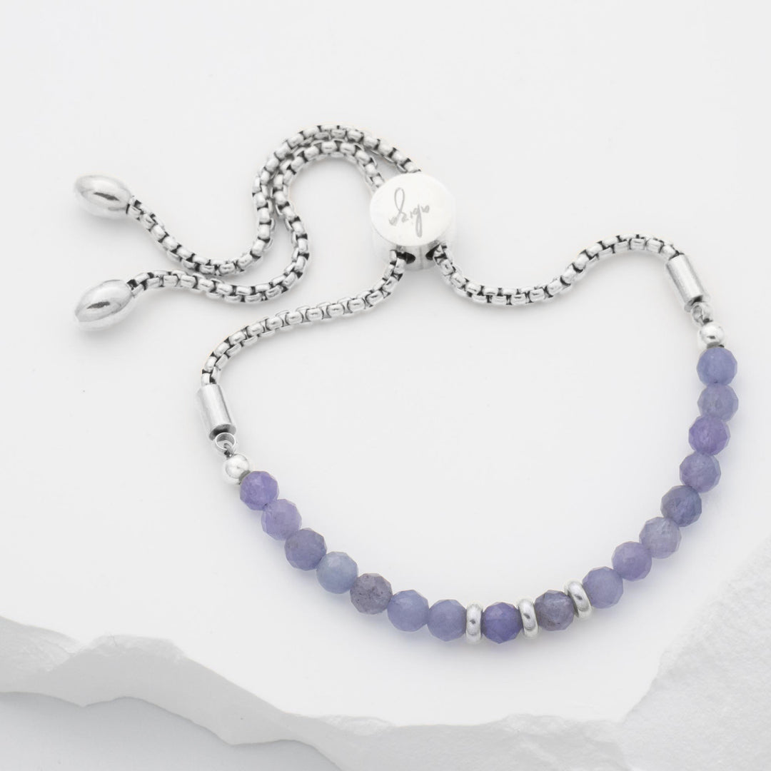 Silver Tanzanite Bracelet