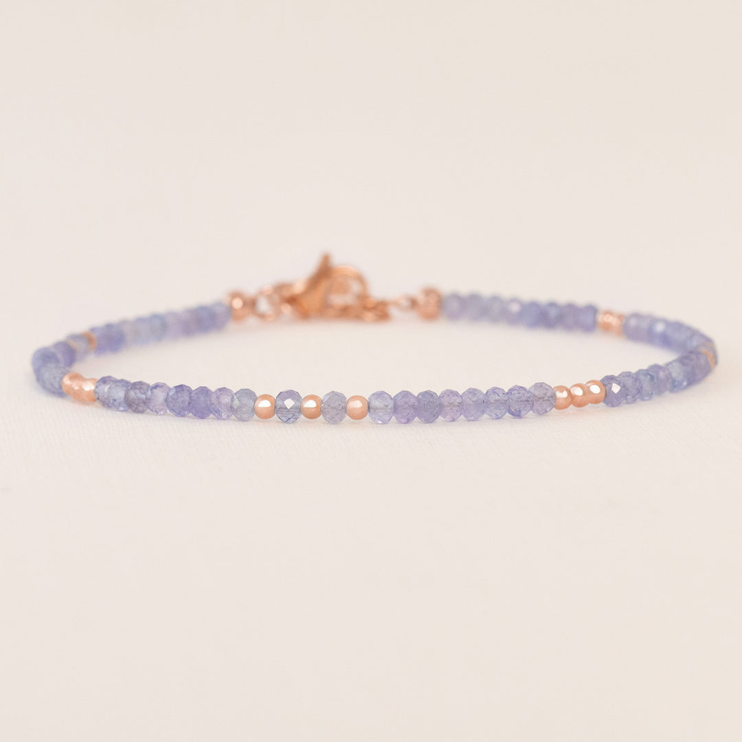 tanzanite bracelet rose gold
