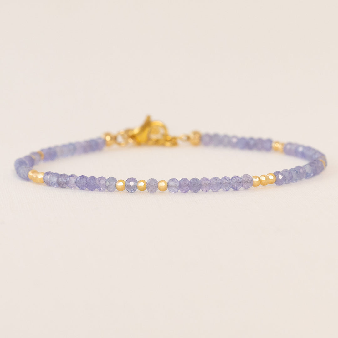 tanzanite bracelet gold
