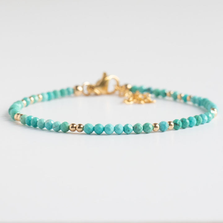 Gold and Turquoise Bracelet