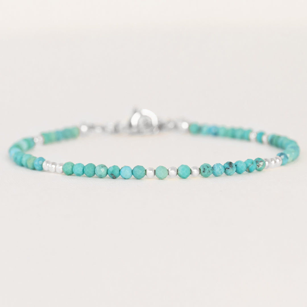silver and turquoise bracelet