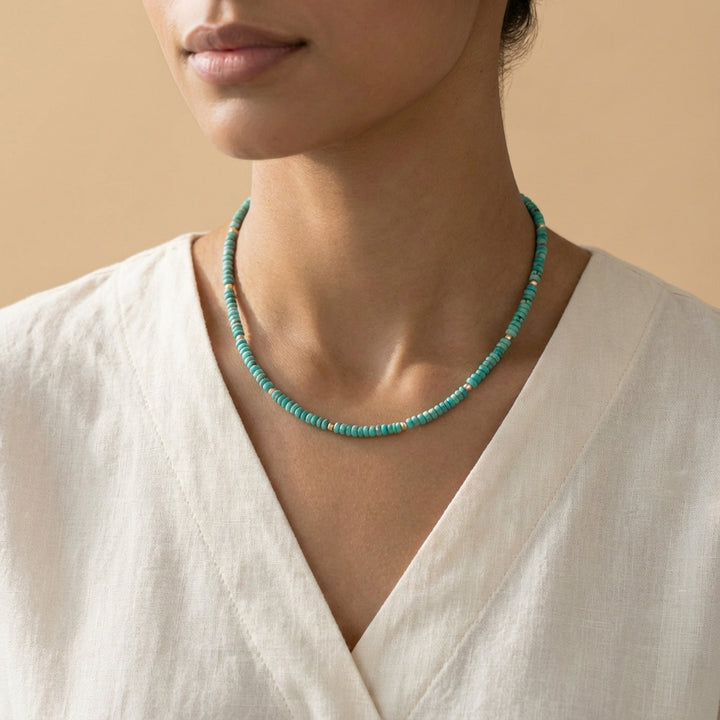Turquoise Bead Necklace