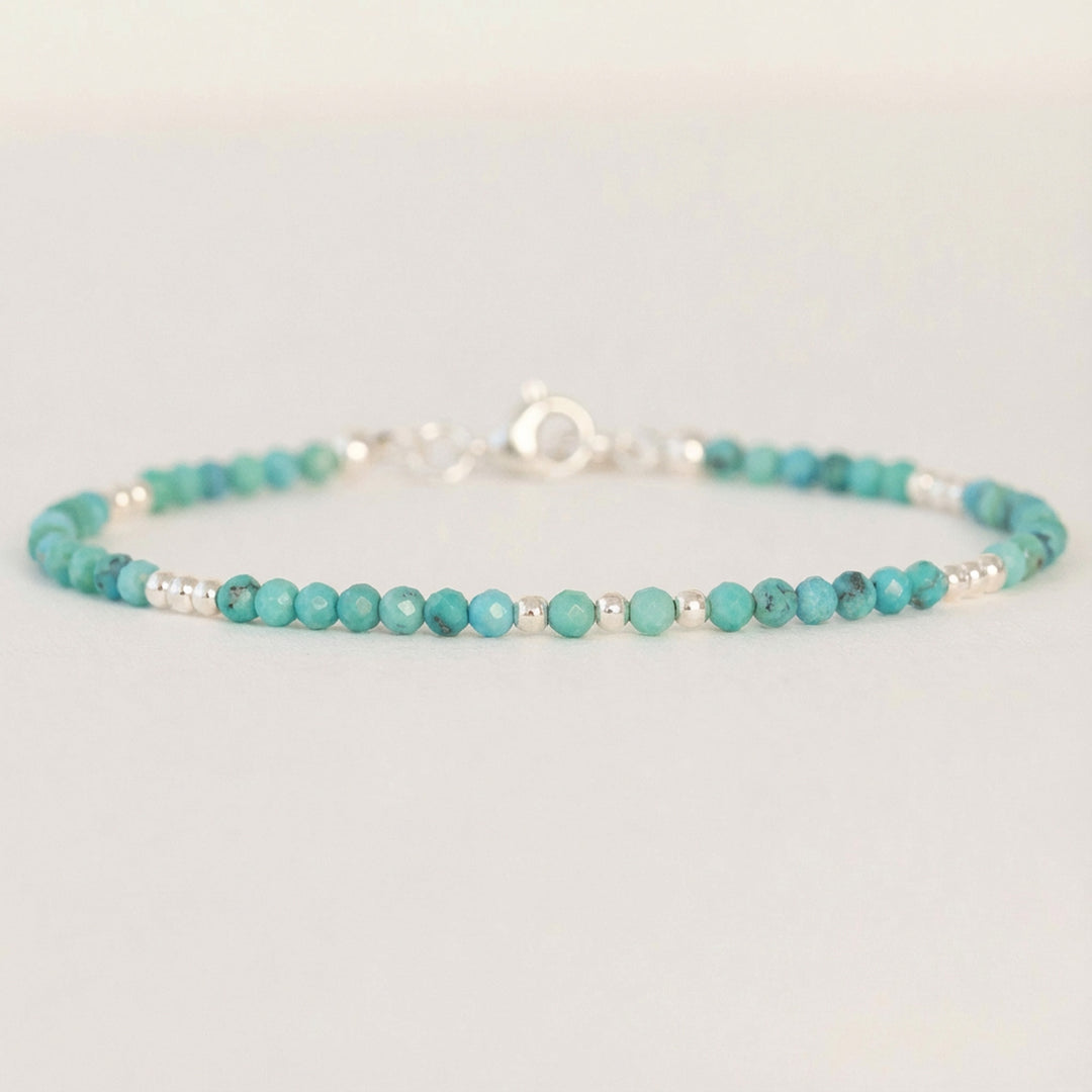 silver and turquoise bracelet