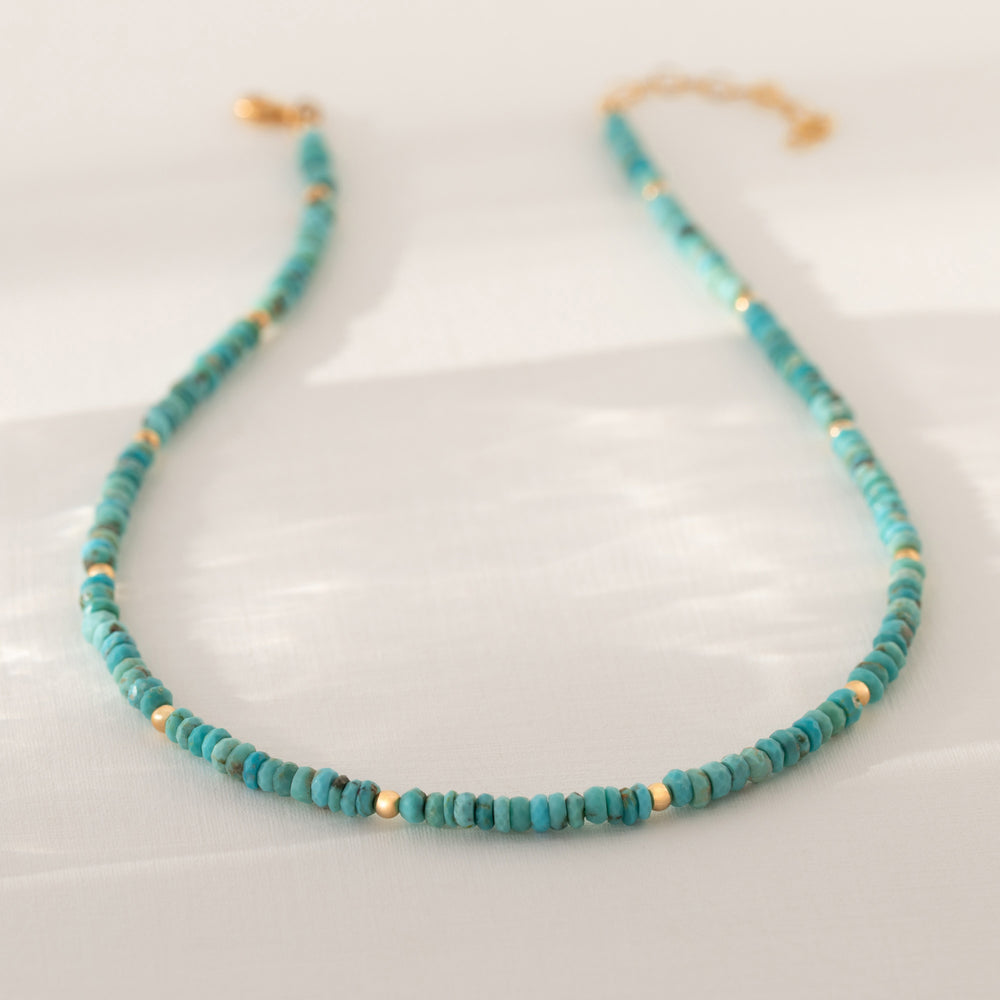 Gold and Turquoise Necklace