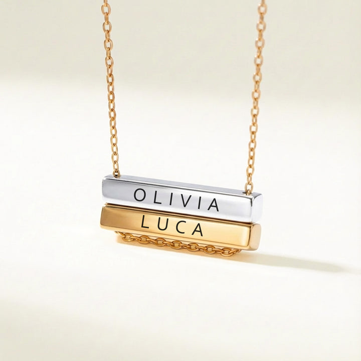 two name necklace olivia luca