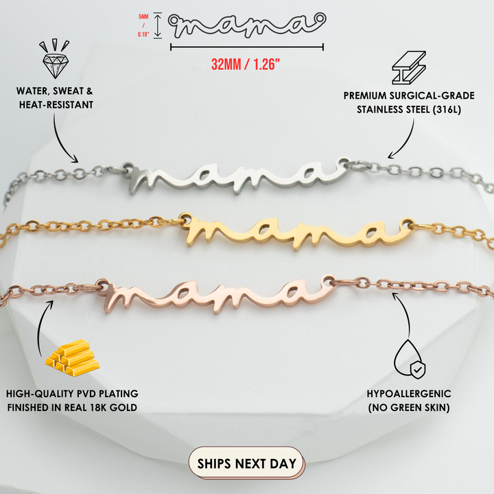 Mama Necklace Silver