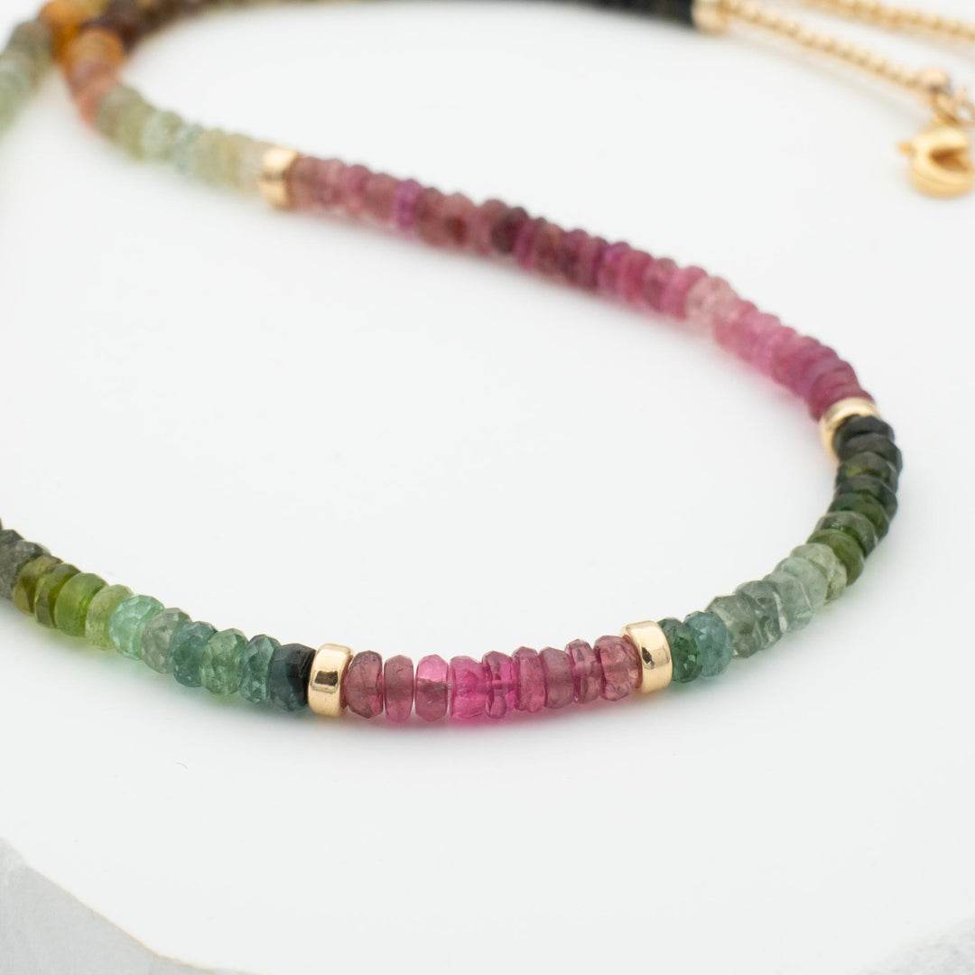 Tourmaline Watermelon Necklace