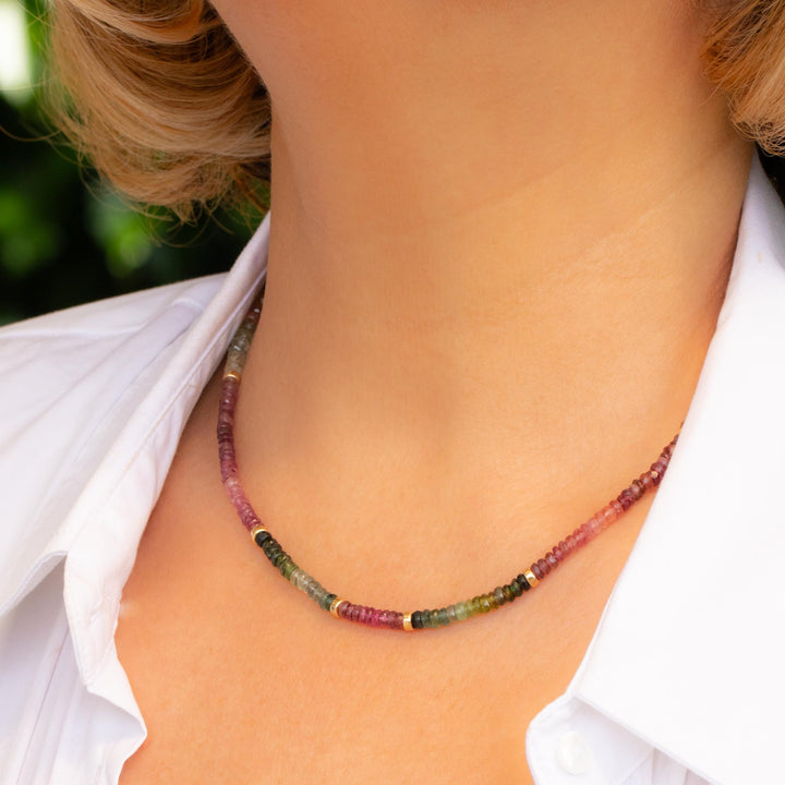 Watermelon Tourmaline Necklace