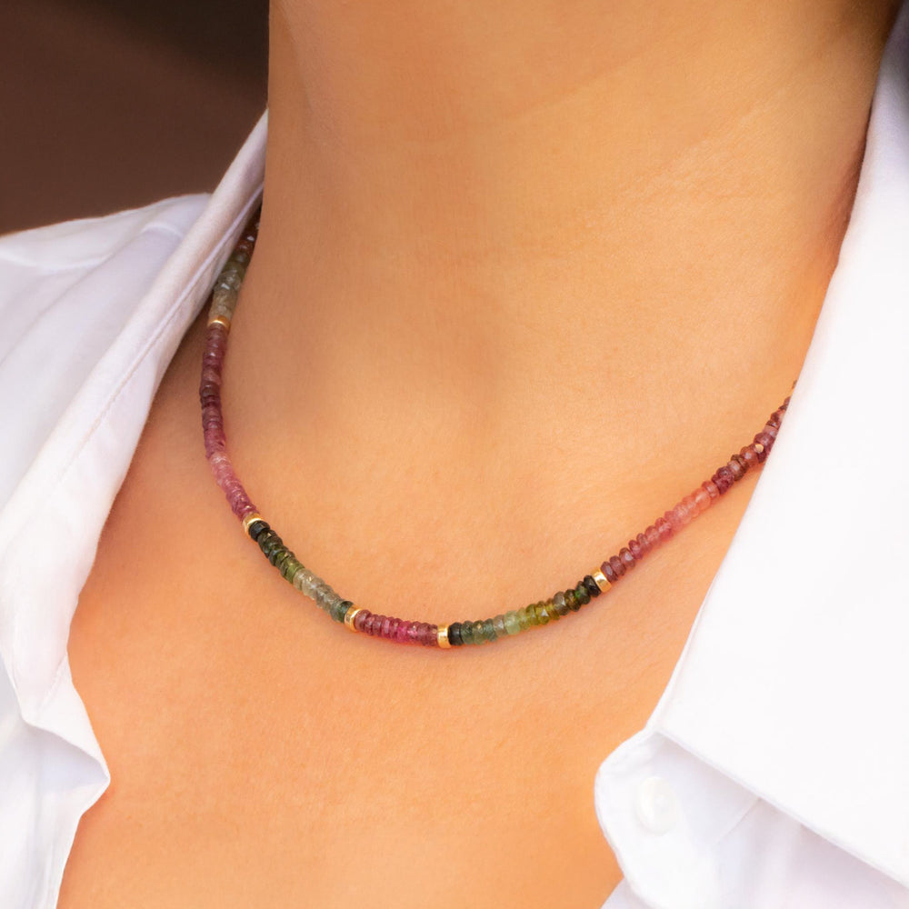 Watermelon Tourmaline Necklace