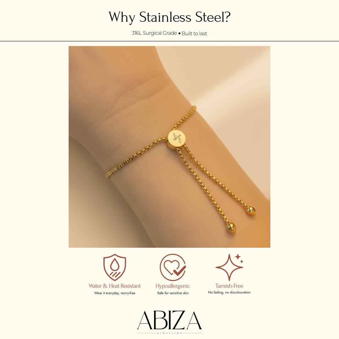 May birthstone emerald bracelet features: handmade in the UK, genuine emeralds, adjustable slider, 18K plated