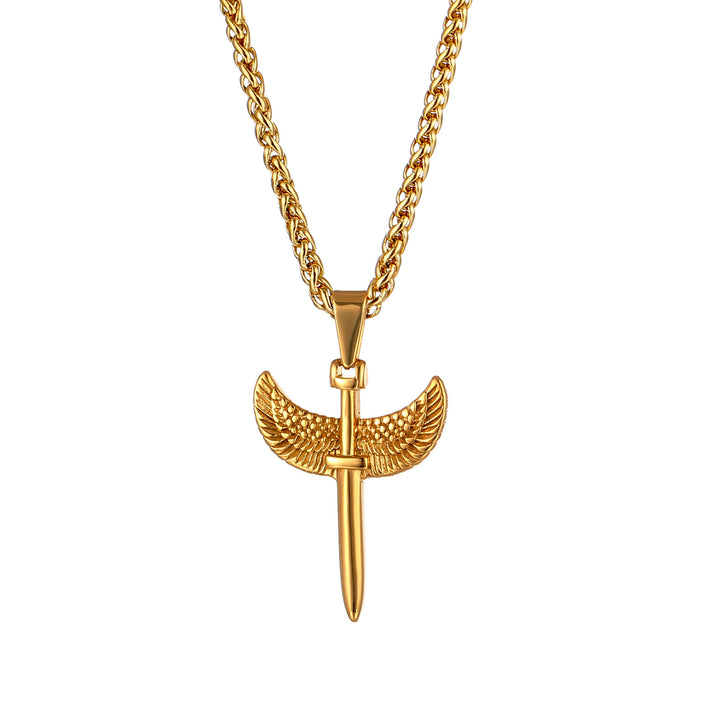 Angel Wing Dagger Necklace