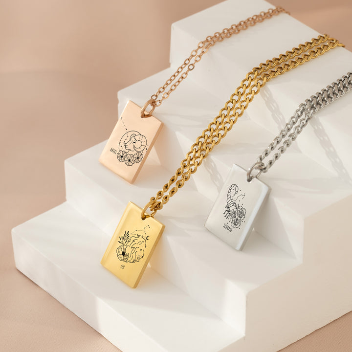 Zodiac Pendant Necklace