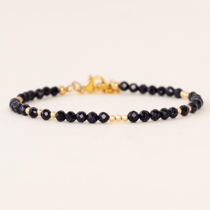 blue goldstone bracelet