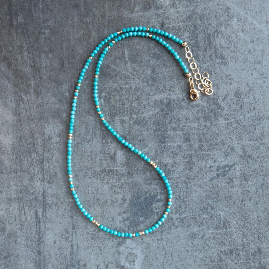 Gold and Turquoise Necklace