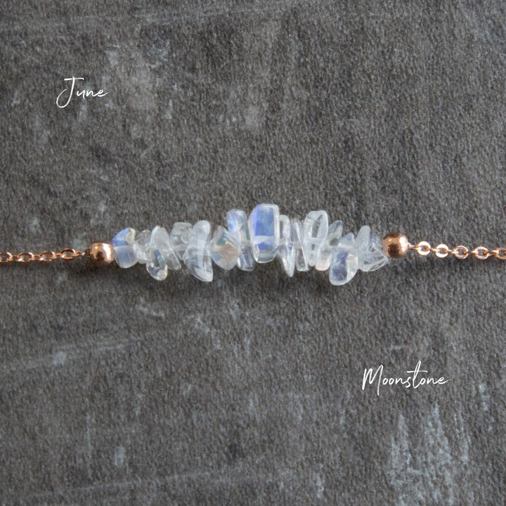 Moonstone Raw Crystal Necklace