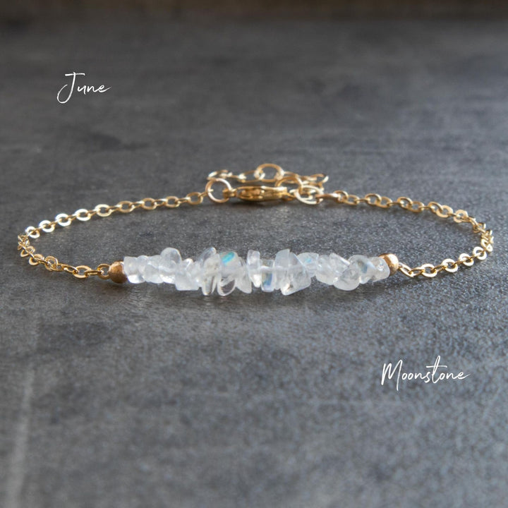 Moonstone Raw Crystal Bracelet