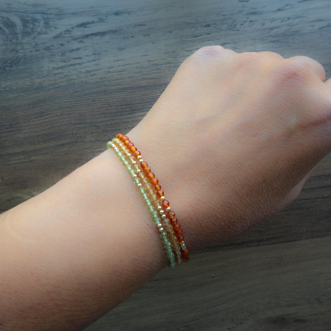 Peridot Citrine Carnelian Bracelets