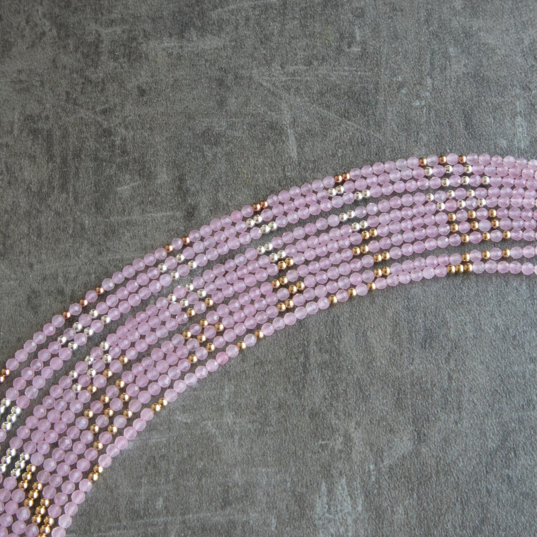 Skinny Rose Quartz Bracelet
