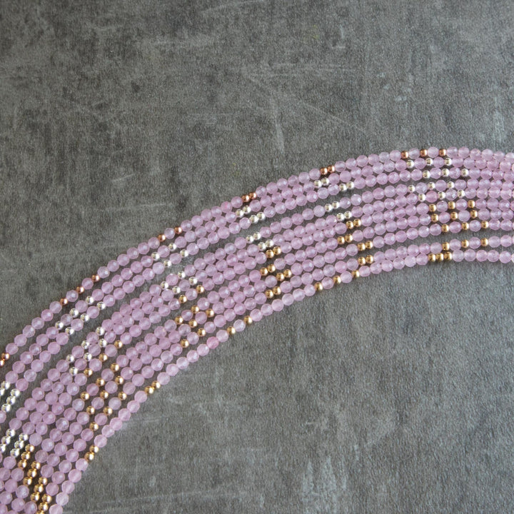 Skinny Rose Quartz Bracelet