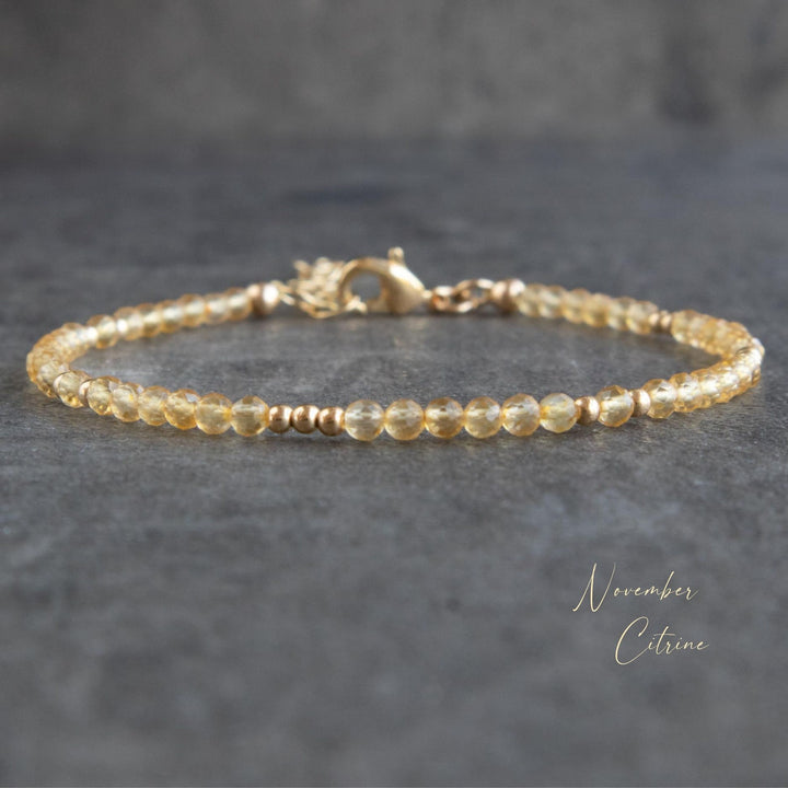 Skinny Citrine Bracelet