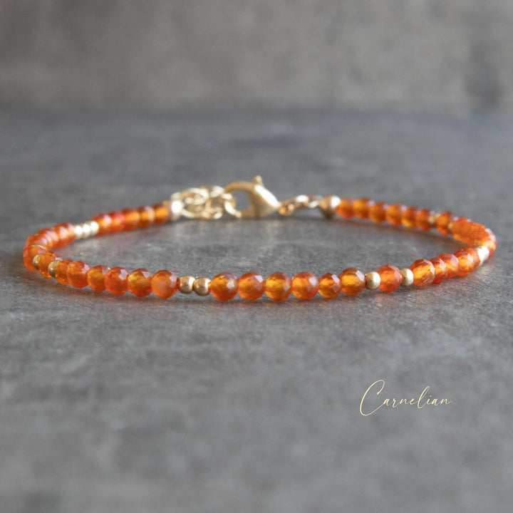 Skinny Carnelian Bracelet