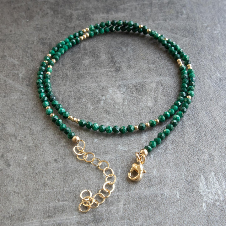 Malachite Beaded Necklace