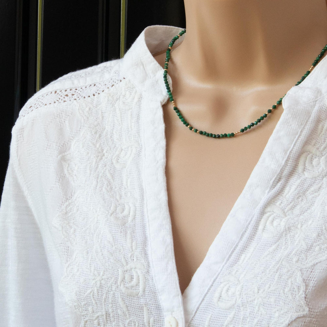 Malachite Beaded Necklace