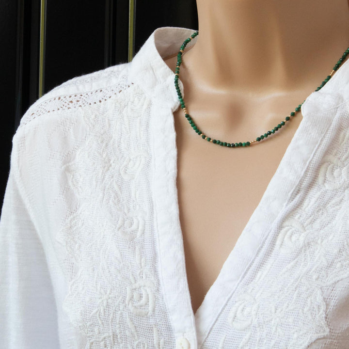 Malachite Beaded Necklace