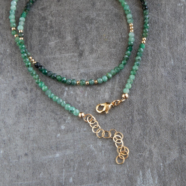 Emerald Beaded Necklace