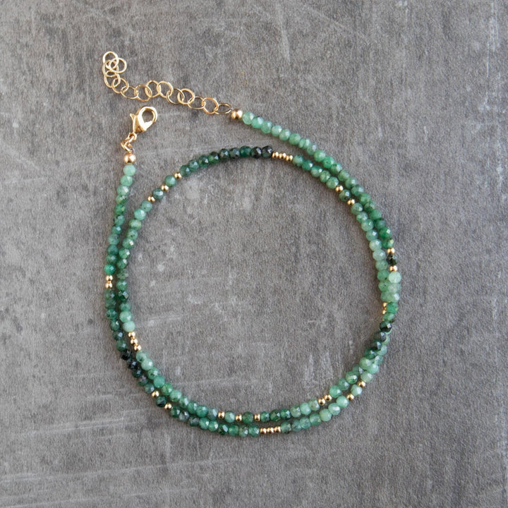 Emerald Beaded Necklace