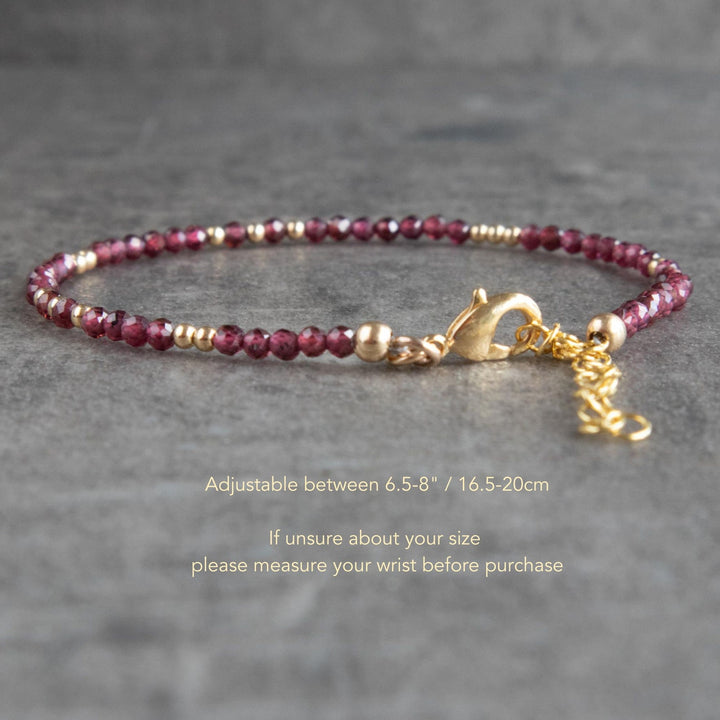 Rhodolite Garnet Bracelet