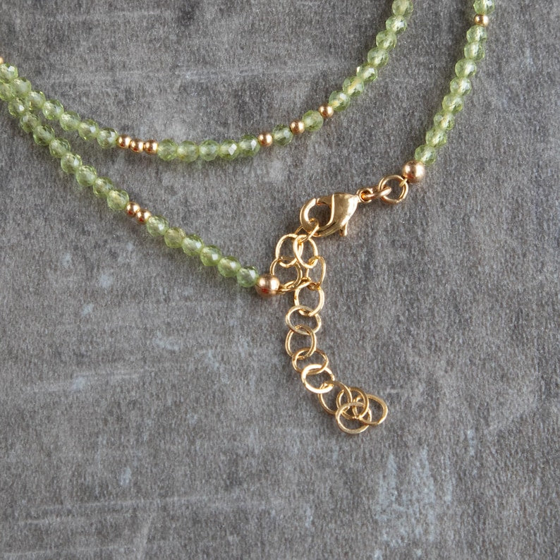 Peridot Gold Necklace