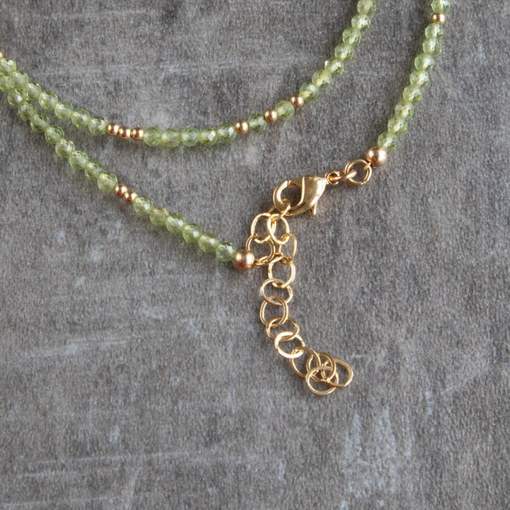 Peridot Beaded Necklace