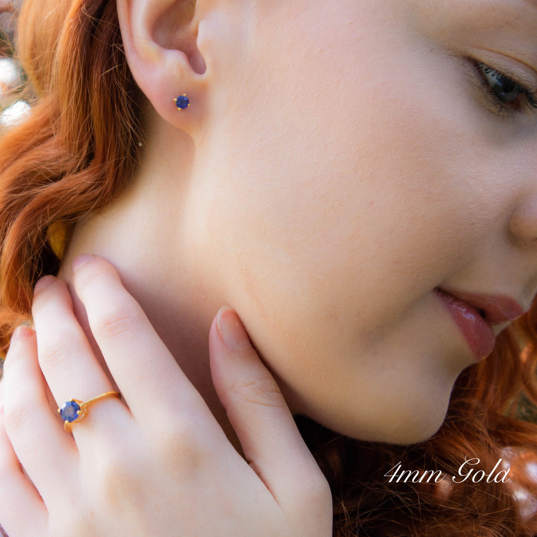 Sapphire Stud Earrings
