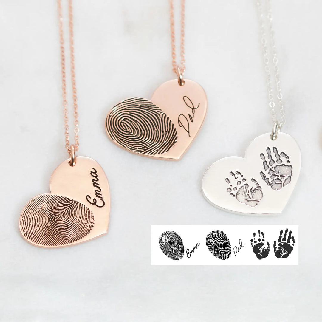 Engraved Heart Necklace