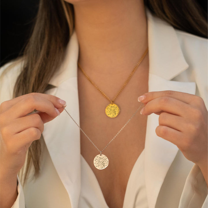 Custom Star Map Necklace